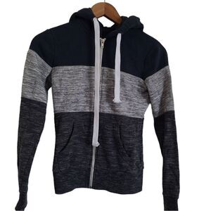 womens sweatshirt Reflex zip-up sweater hooded Striped size xs